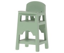 maileg high chair, mouse - mint