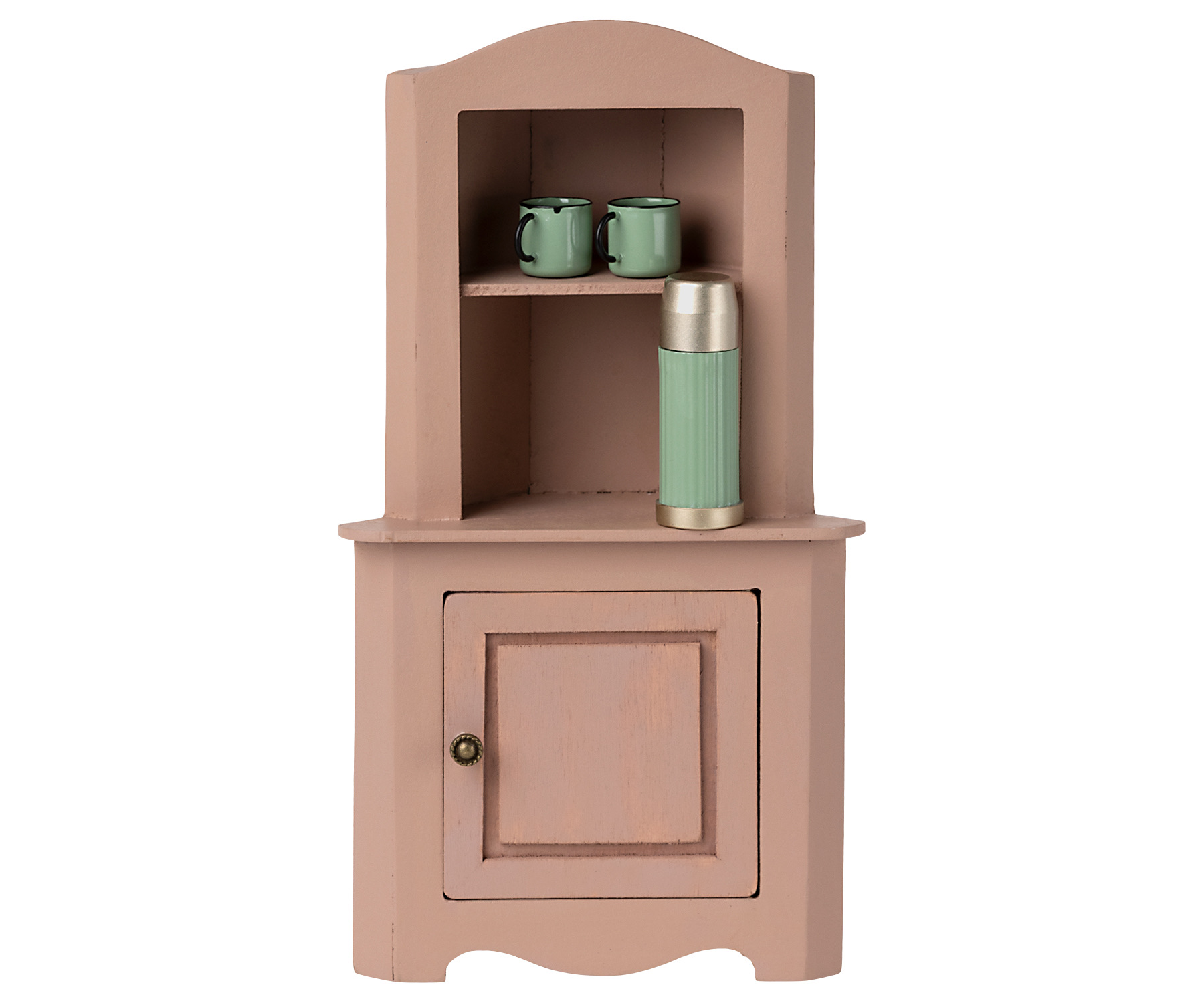 maileg miniature corner cabinet - rose