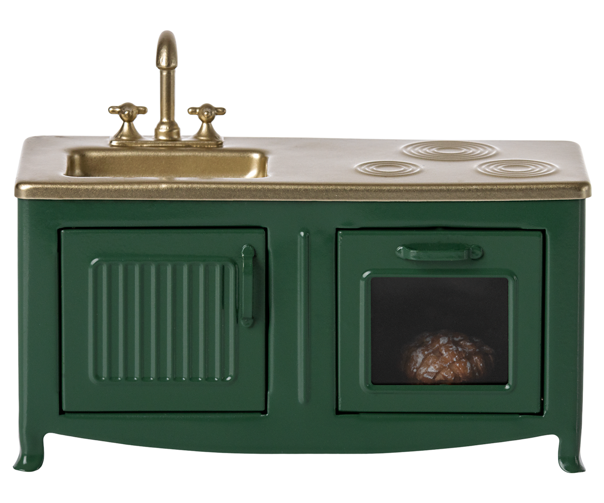 maileg kitchen, mouse - dark green