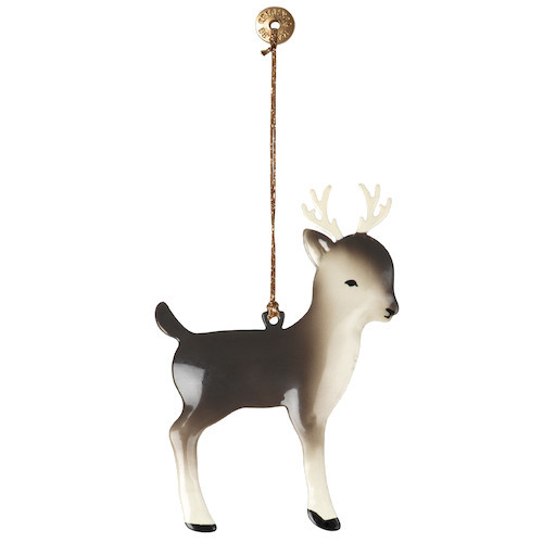 maileg metal ornament, bambi - zwart
