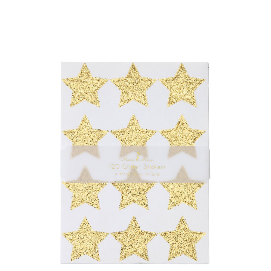 meri meri gold glitter star stickers