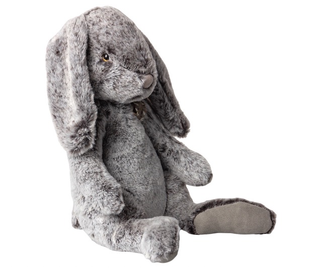 maileg fluffy bunny, x-large - grey
