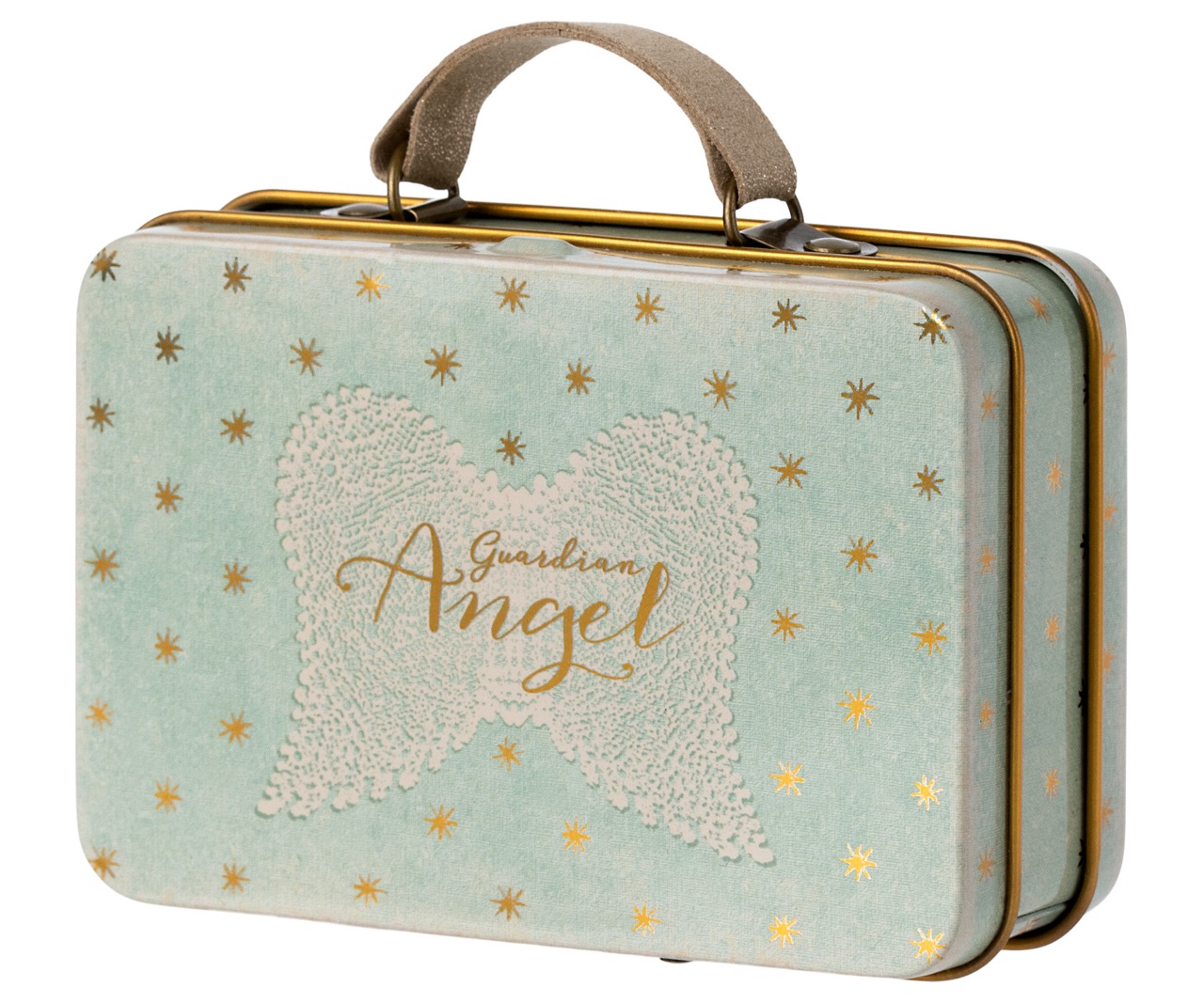 maileg angel mouse in suitcase