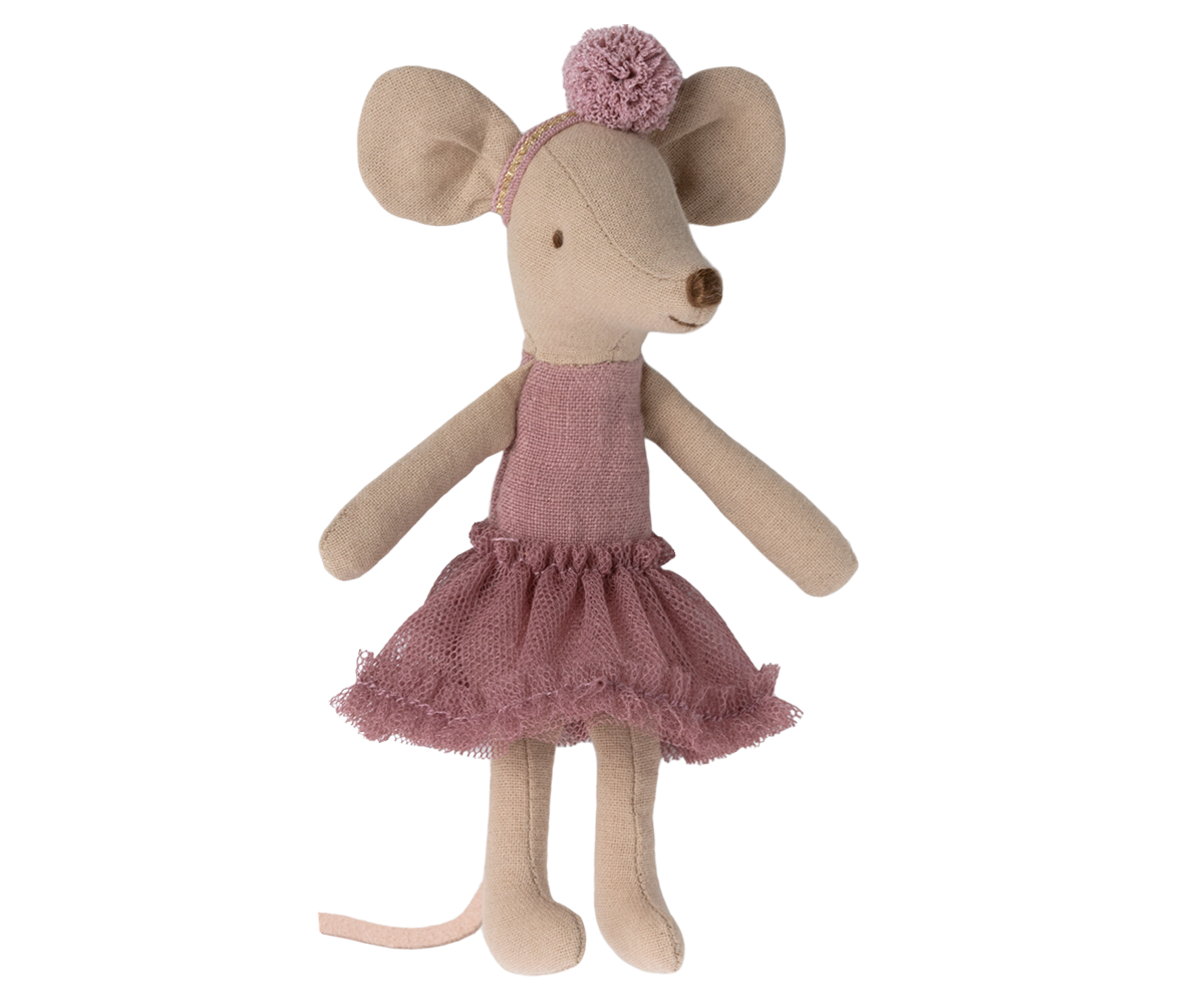 maileg ballerina mouse, big sister - heather