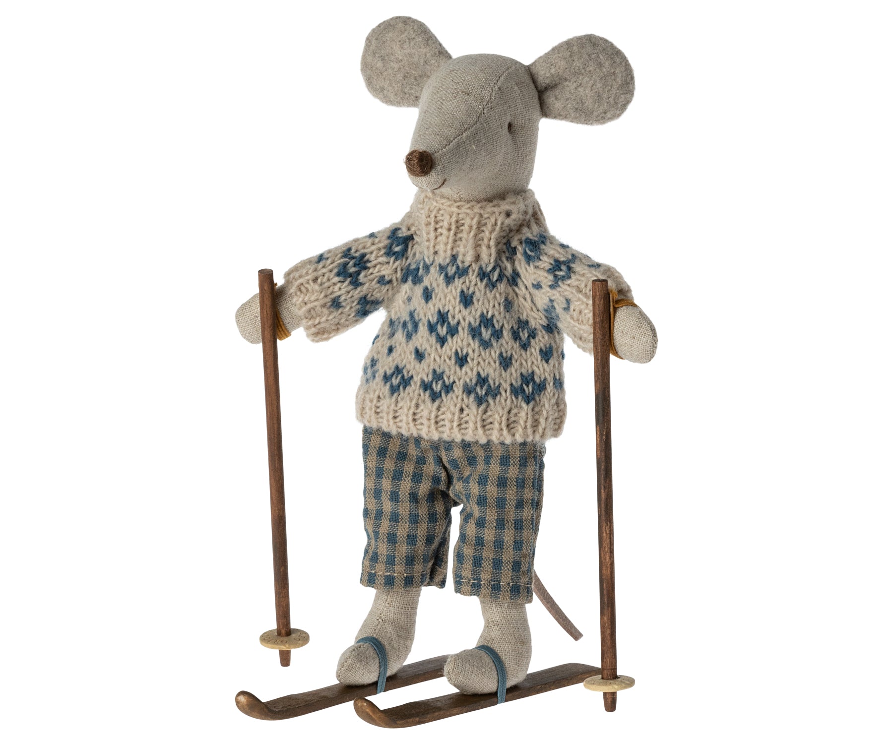 maileg winter mouse with ski set, dad
