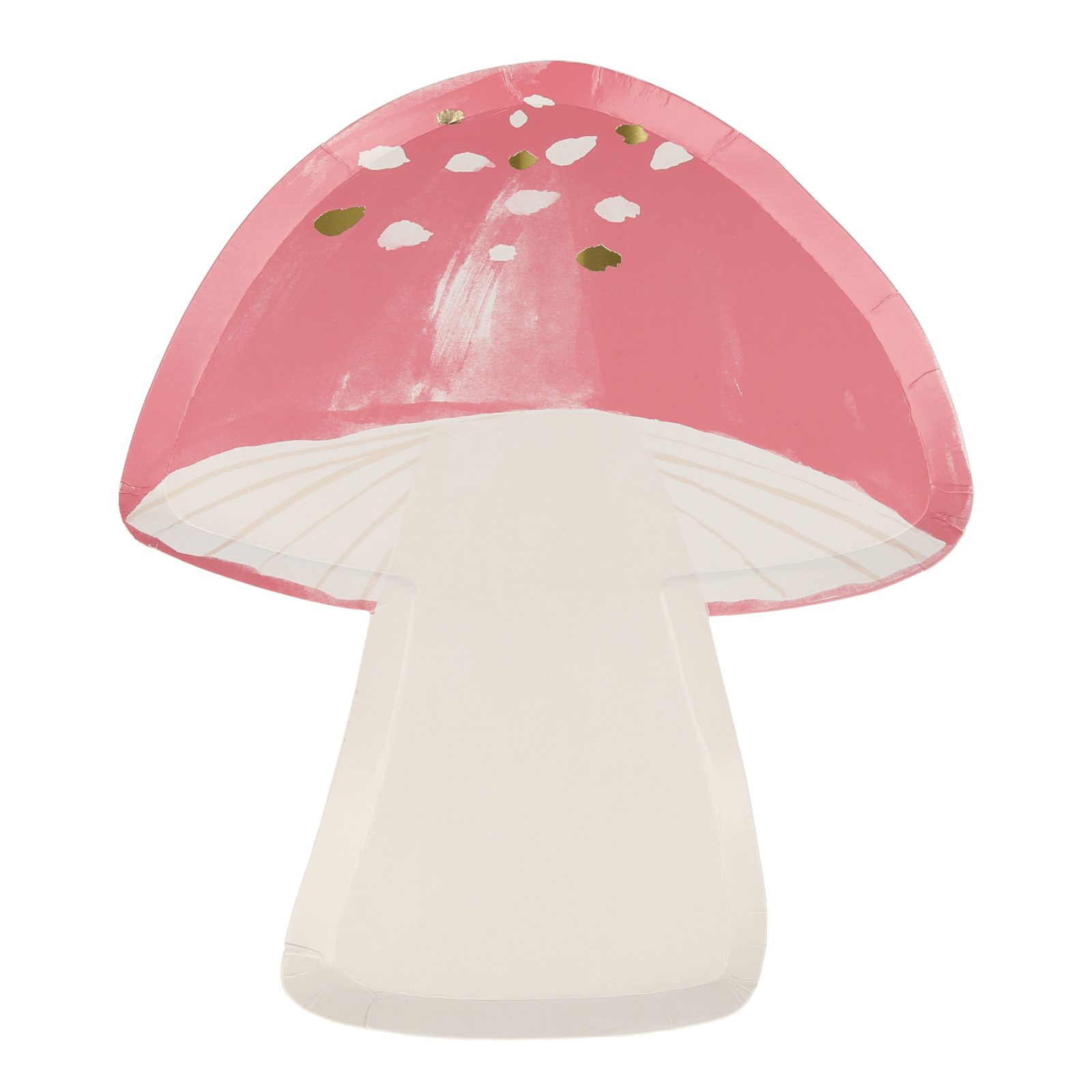 meri meri fairy toadstool plates - pink