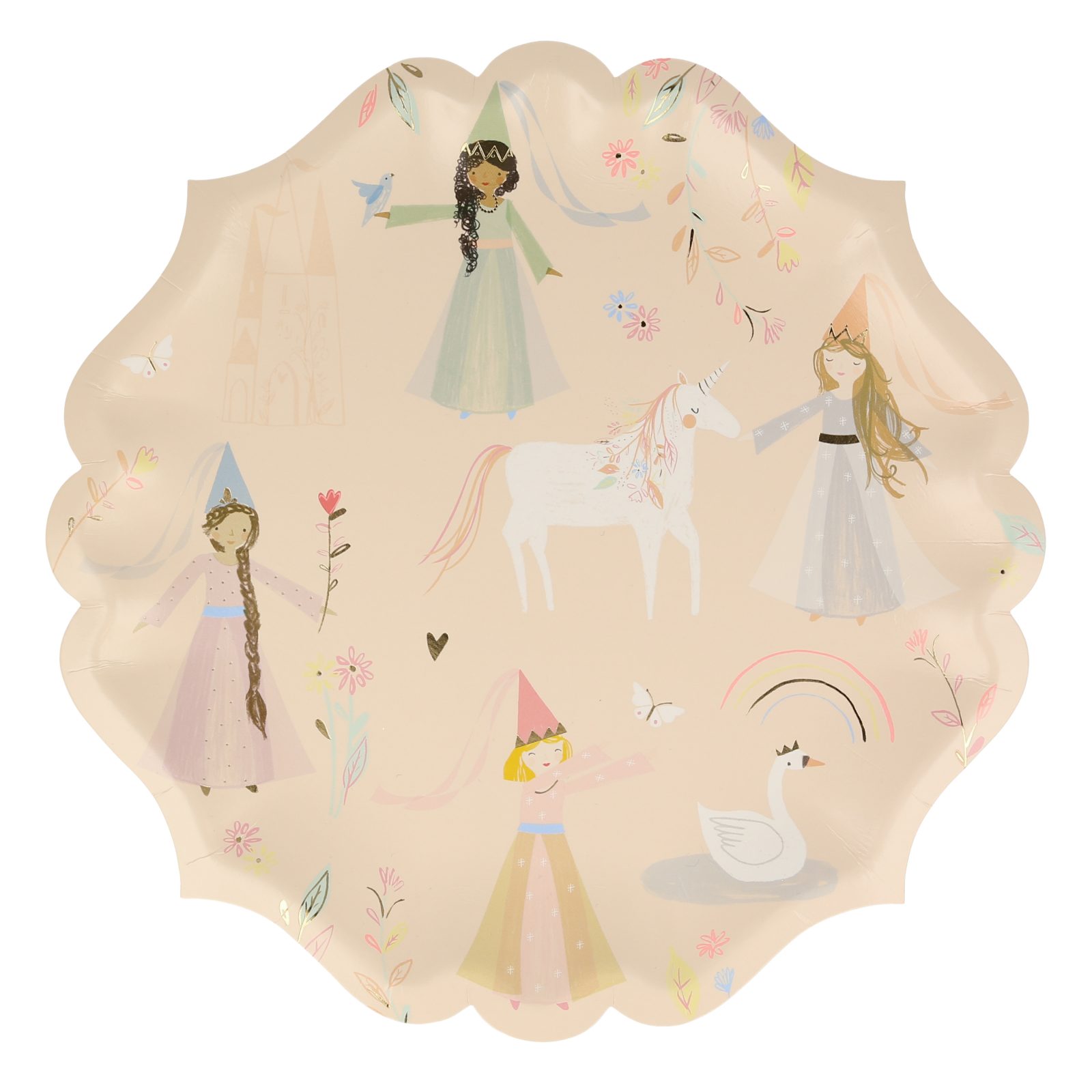 meri meri magical princess plates, large