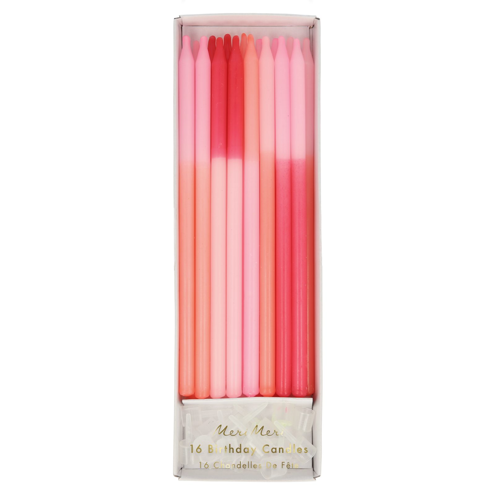 meri meri pink color block candles