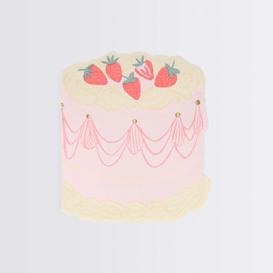 meri meri pink cake napkins