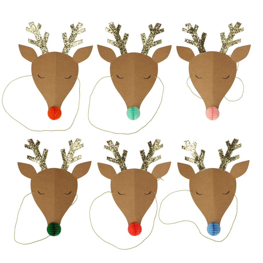 meri meri reindeer party hats