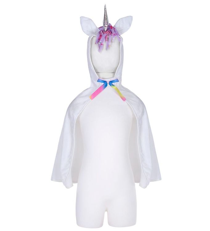 toddler unicorn cape - wit (2-3 jr)