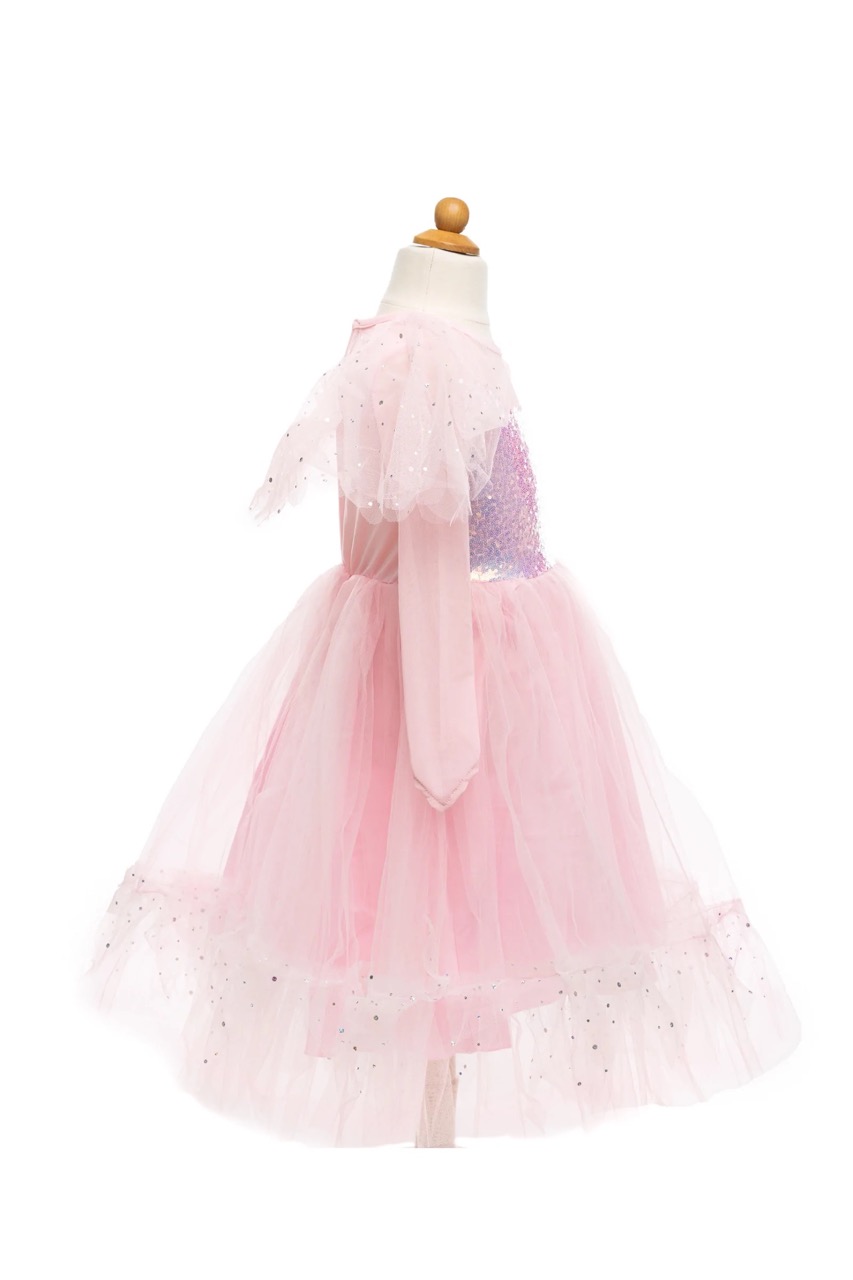 elegant in pink dress - roze (5-6 jr)