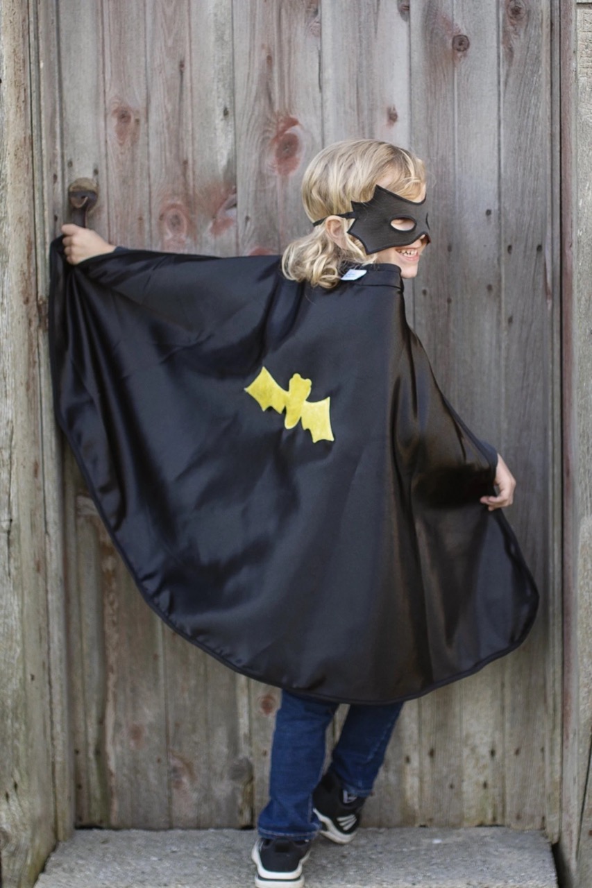 reversible spider/bat cape & mask (3-4 jr)