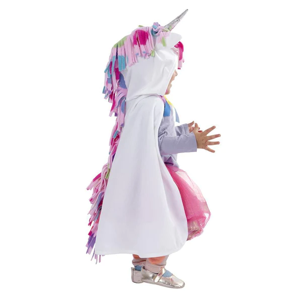 toddler unicorn cape - wit (2-3 jr)