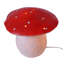 lamp paddenstoel rood