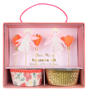 meri meri fairy cupcake kit - pink