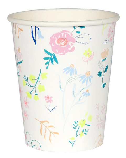 meri meri wildflower party cups