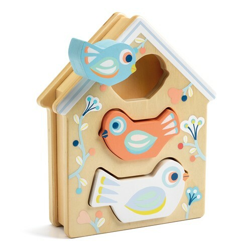 djeco wooden house box - babybirdi