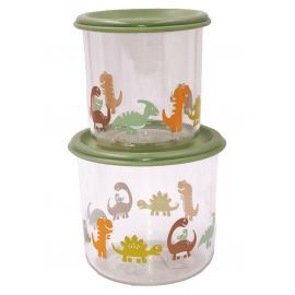 sugarbooger snack boxes (set of 2) - baby dinosaur
