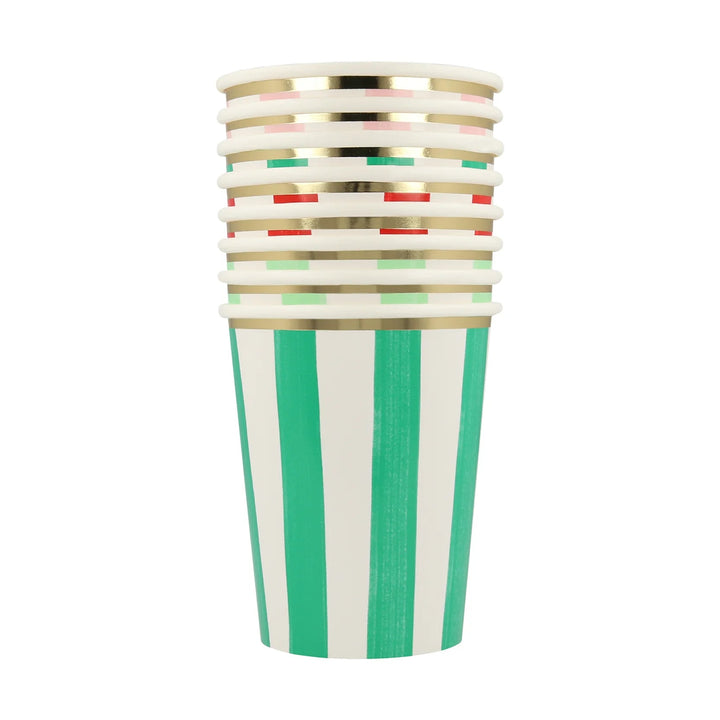 meri meri striped cups