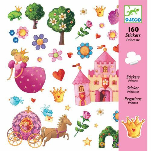 djeco stickers - prinsessen