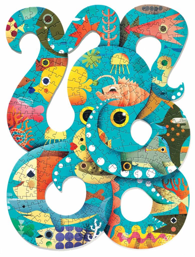 djeco puzzle - octopus (350 pcs)