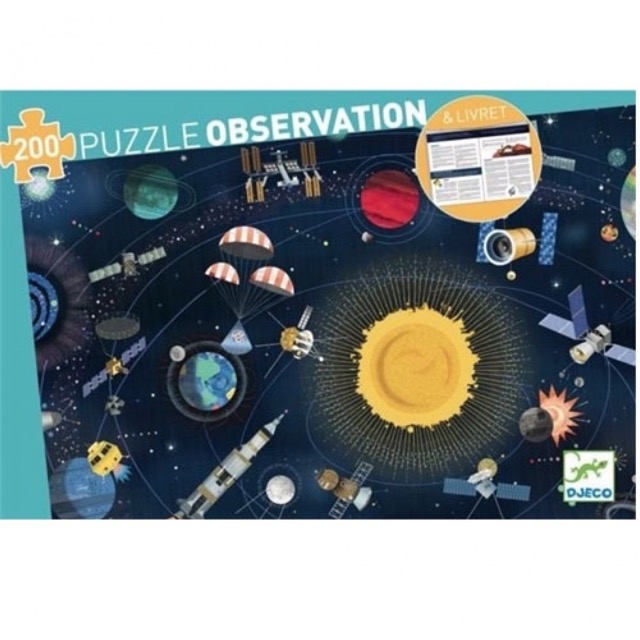 djeco puzzel observatie - ruimte (200 st)