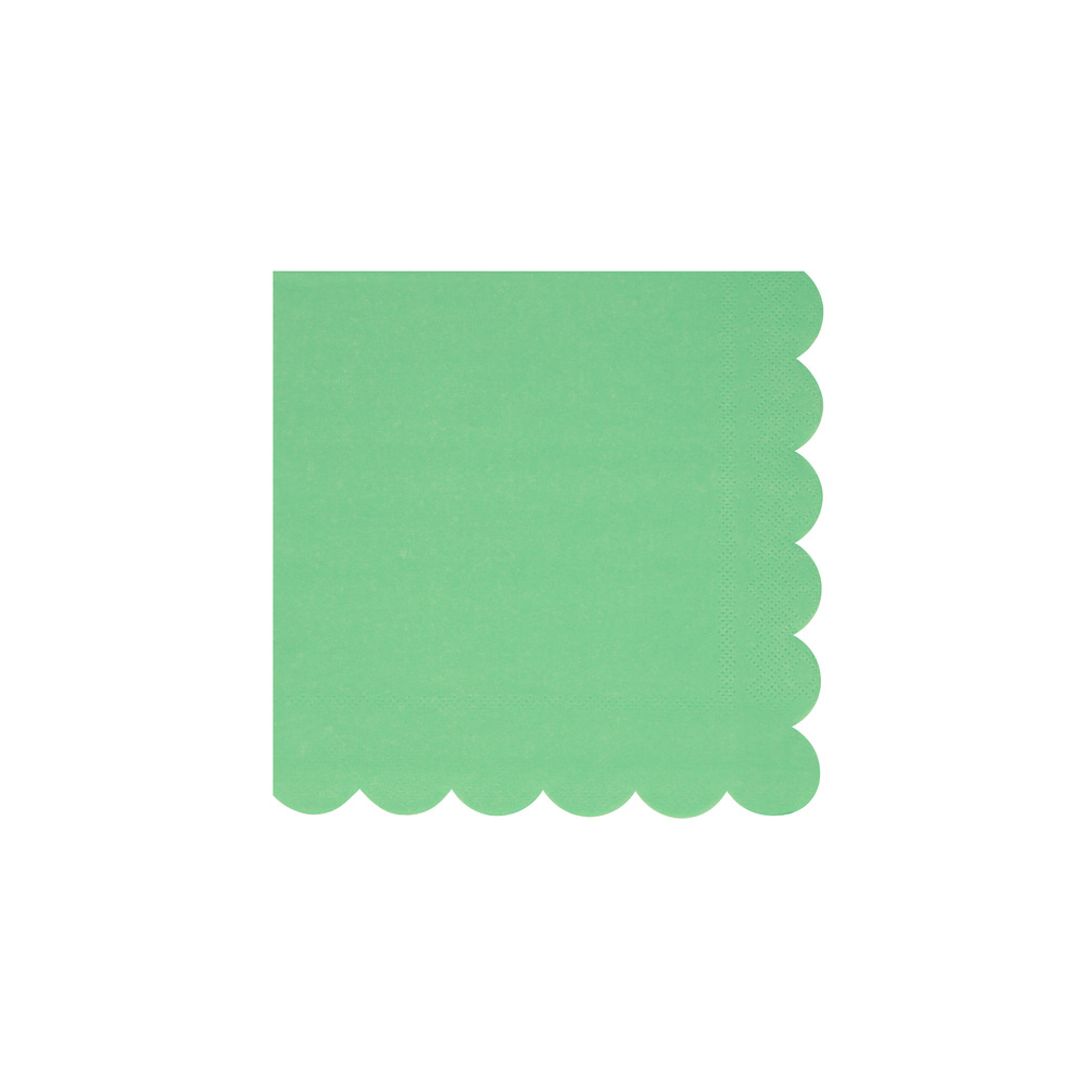 meri meri emerald green napkins, small