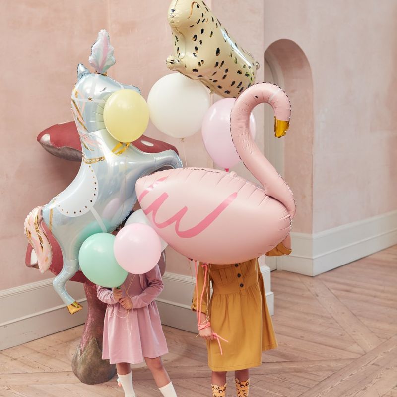 meri meri flamingo foil balloon