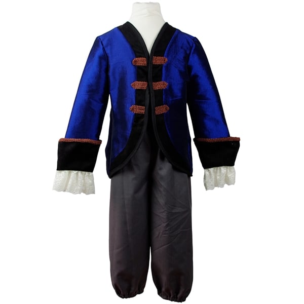 commodore pirate jacket, pant & hat (5-6 jr)