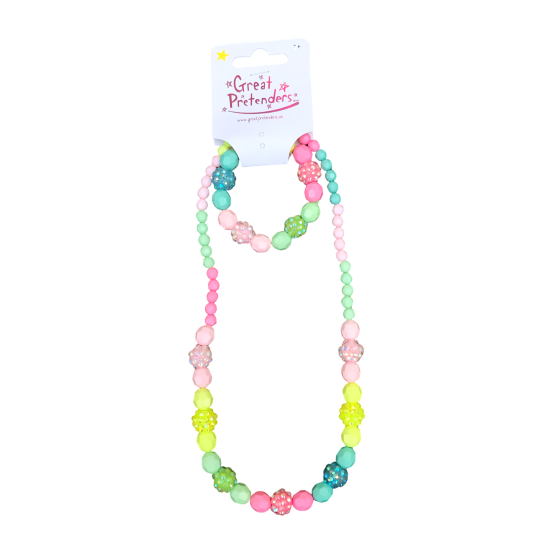 vibrant necklace & bracelet set