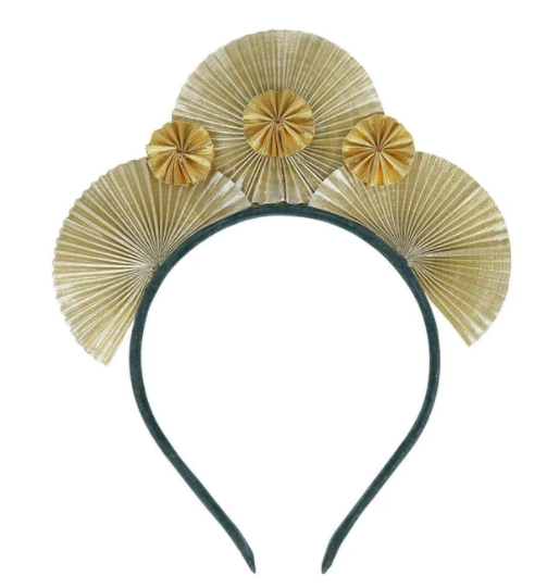 meri meri metallic fan headband