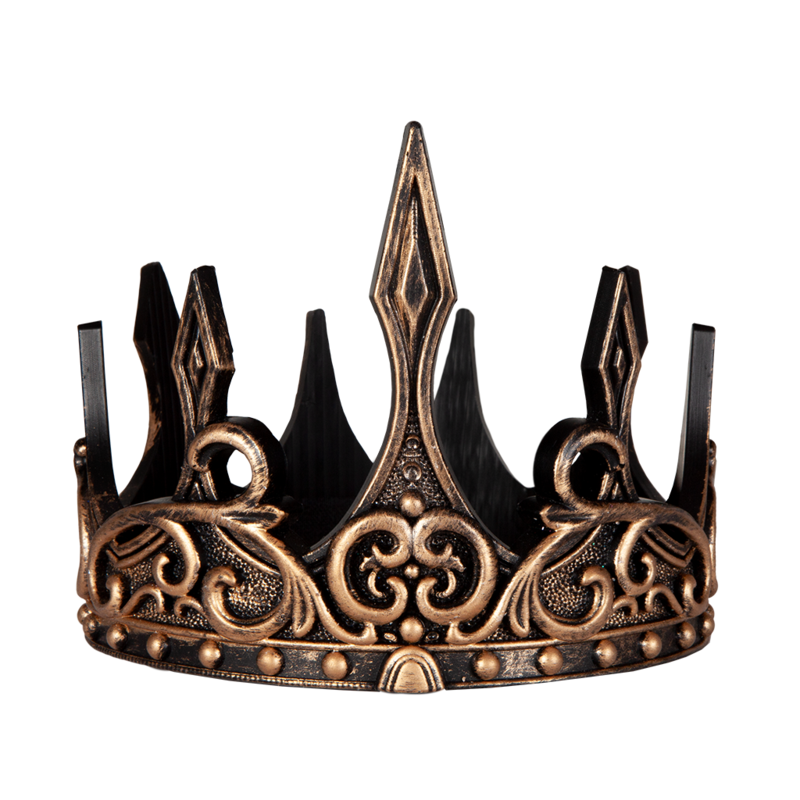medieval crown - goud/zwart