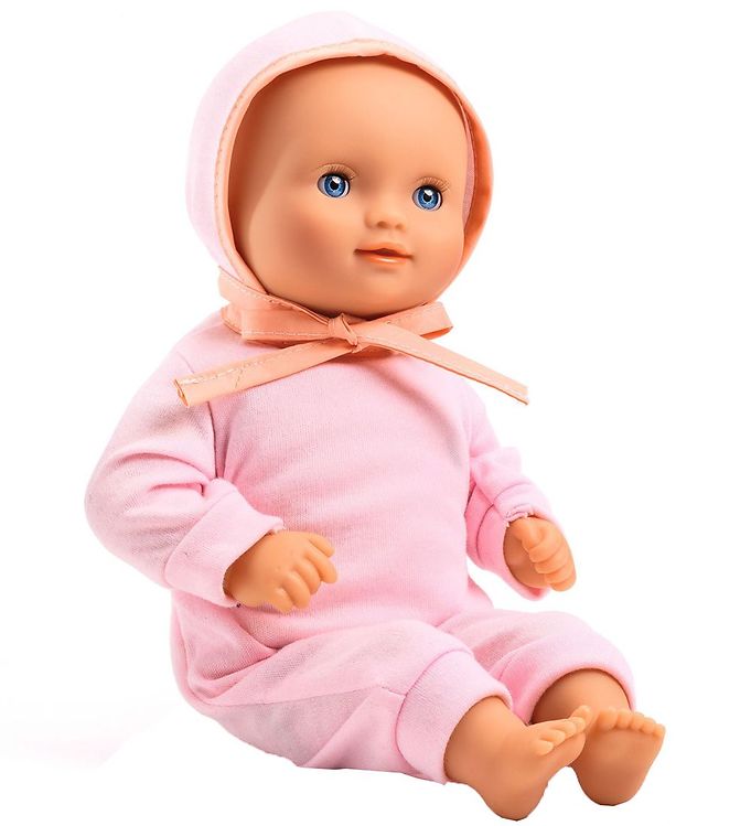 djeco baby doll dressed (32 cm) - baby lilas rose