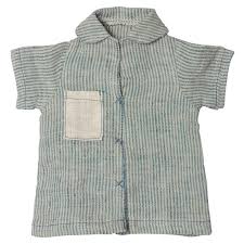maileg shirt, medium - blue stripes