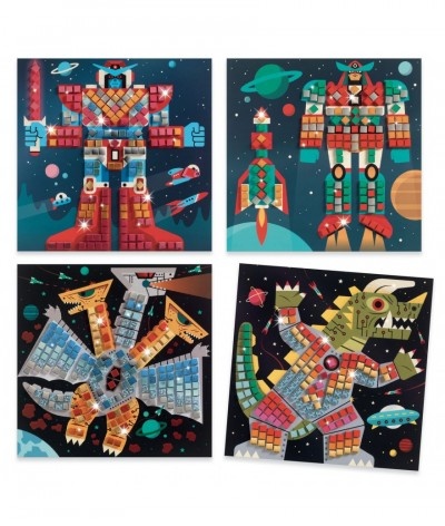 djeco collages - space battle