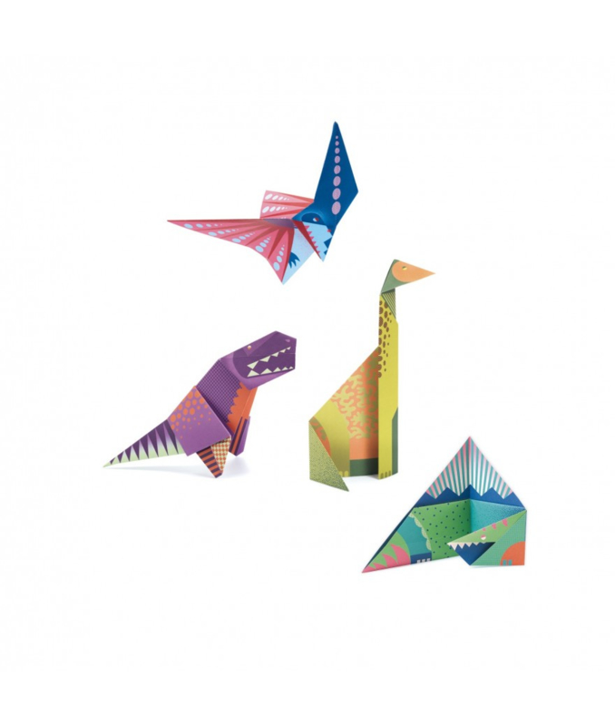 djeco origami - dinosaurussen