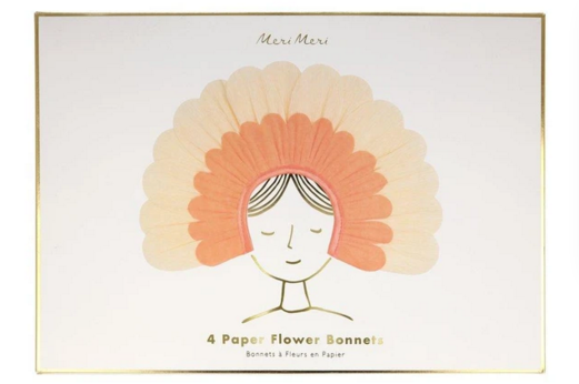 meri meri paper flower bonnets