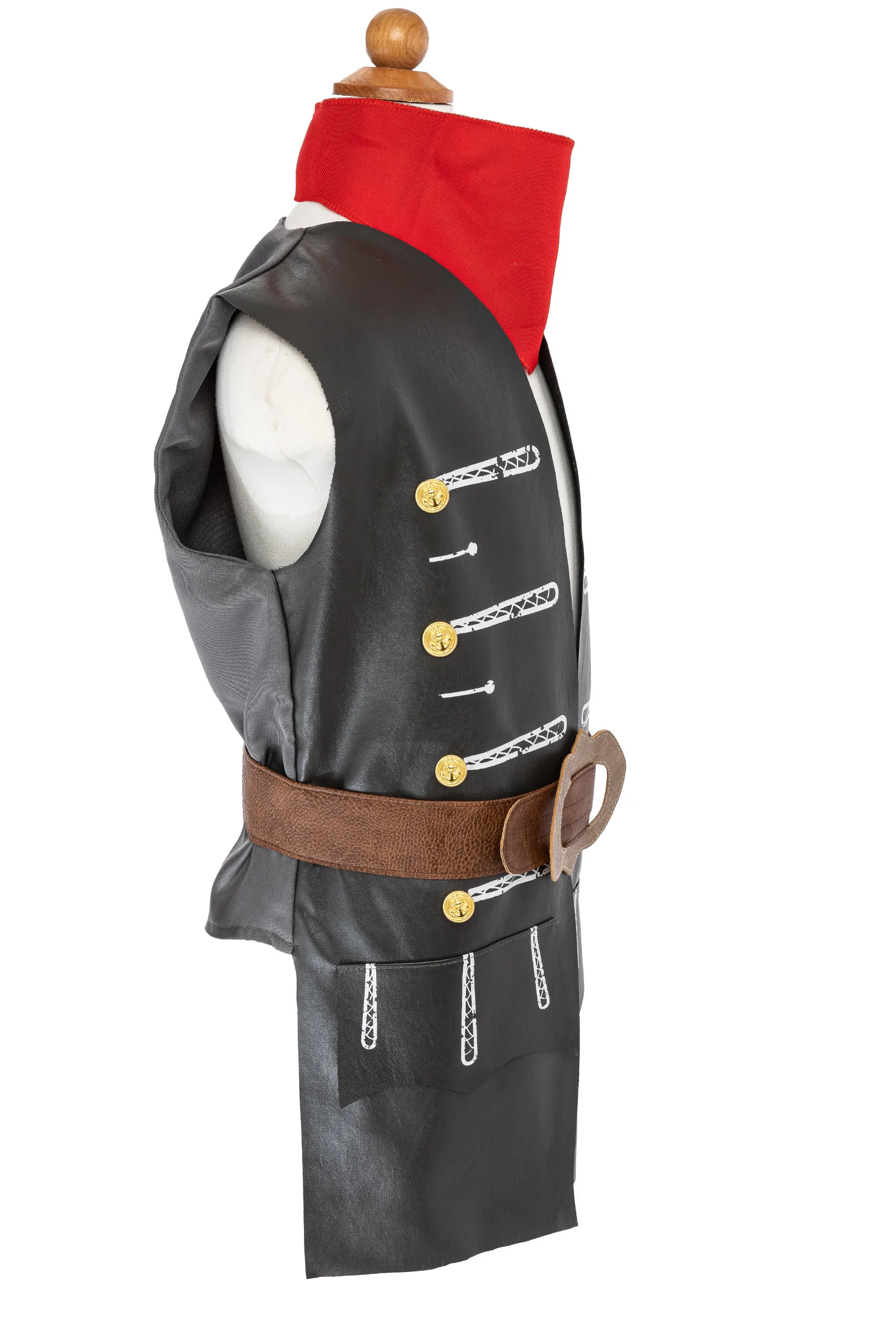 skully pirate vest/belt (5-6 yrs)