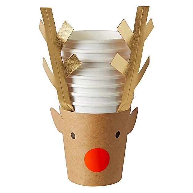 meri meri reindeer party cups (8 st)