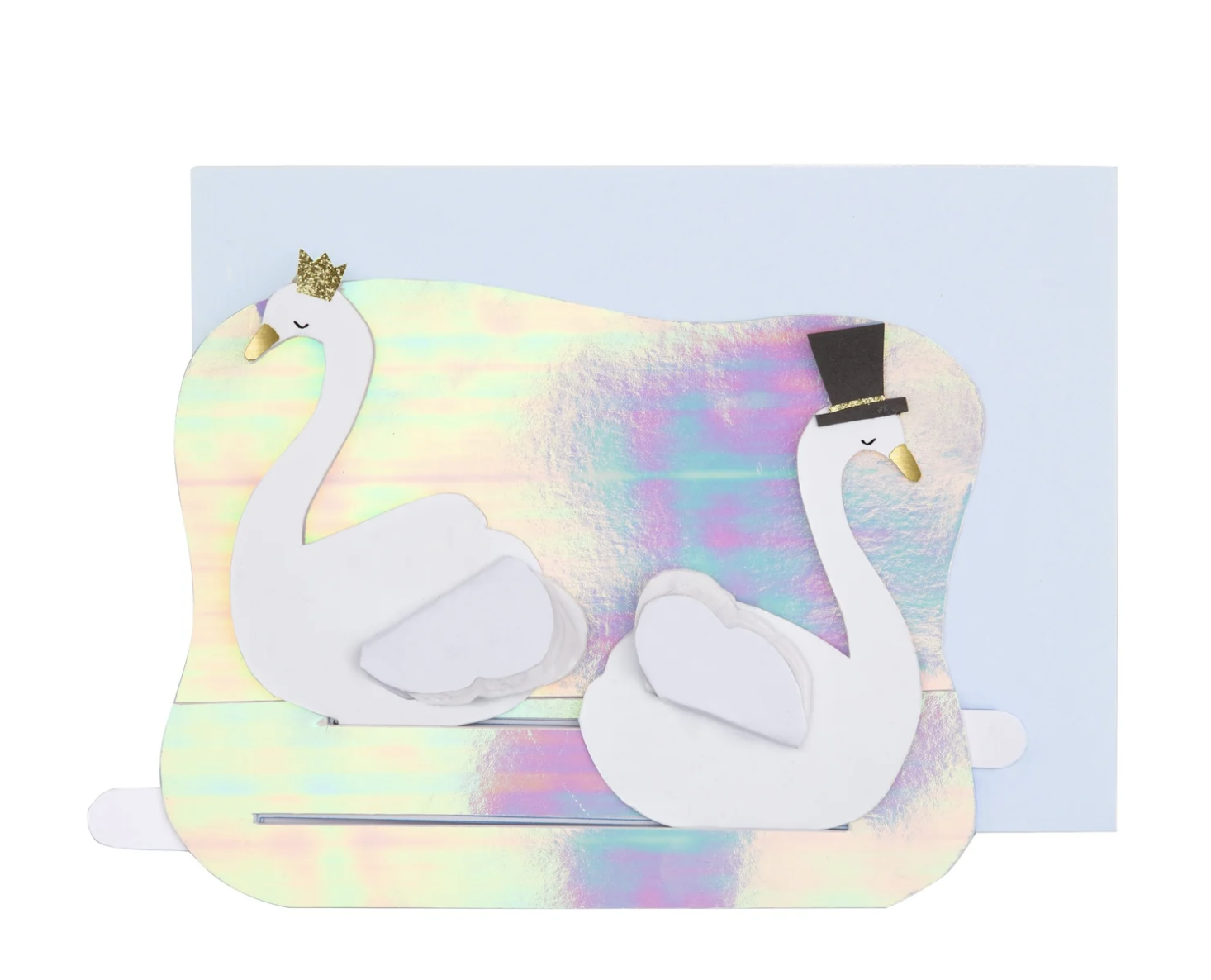 meri meri wedding swan card