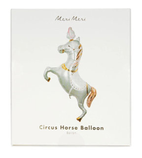 meri meri circus stallion foil balloon