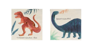 meri meri dinosaur kingdom napkins, small (16 st)