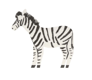 meri meri safari zebra napkins (20 st)