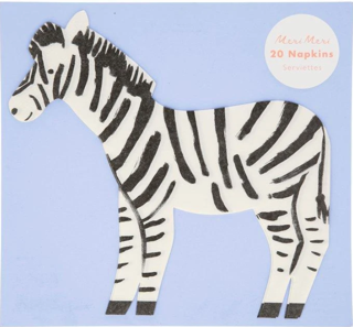 meri meri zebra napkins (20 pcs)