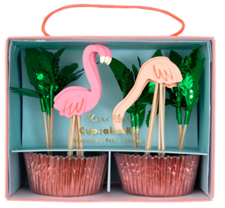 meri meri flamingo cupcake kit