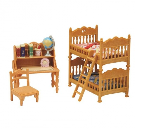 sylvanian families children's bedroom set