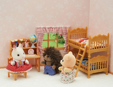 sylvanian families children's bedroom set