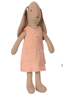 maileg bunny size 1 in dress - rose