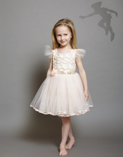 tinkerbell jurk met borduursel 7-8 year